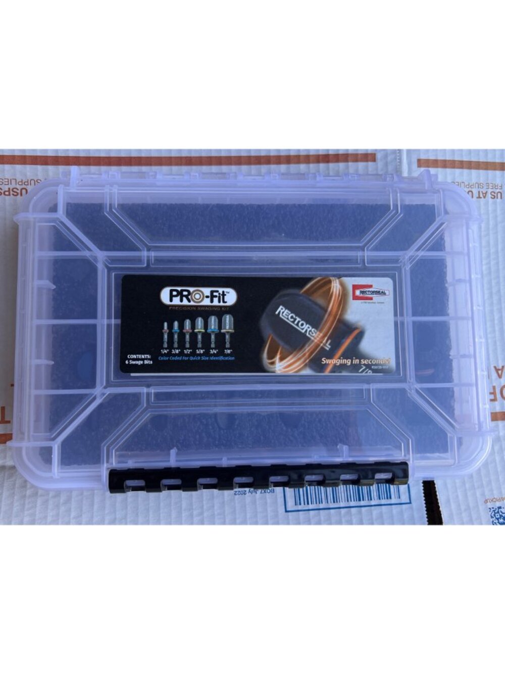 Pro-Fit Precision Swaging Kit By RectorSeal With 6 Swage Bits In Protective Case - Picture 2 of 16